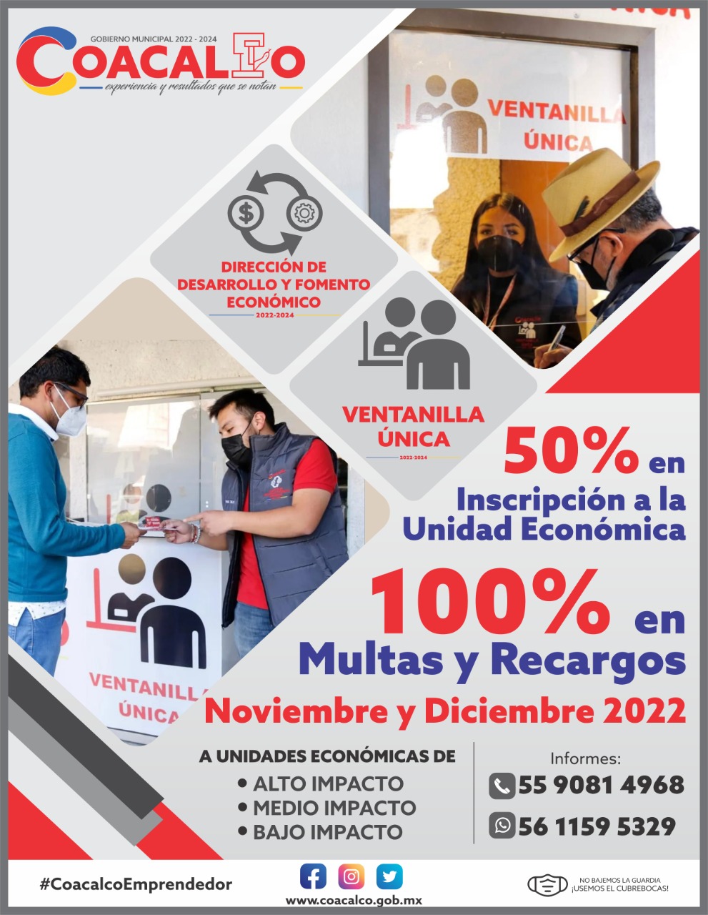 APOYAN EN COACALCO A EMPRESARIOS Y EMPRENDEDORES CON DESCUENTOS EN REFRENDOS Y APERTURA DE NEGOCIOS