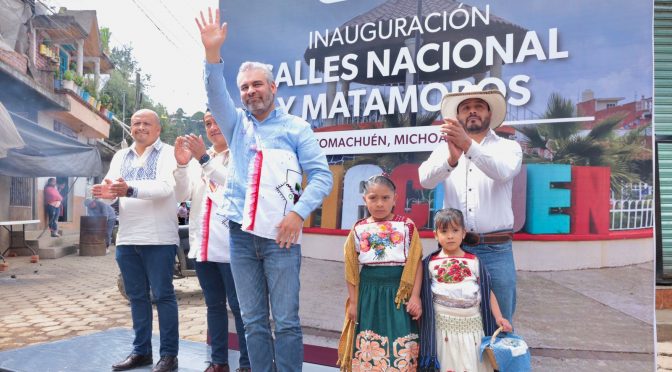 En Comachuen y Sevina, inicia Bedolla gira en las 32 comunidades con autogobierno