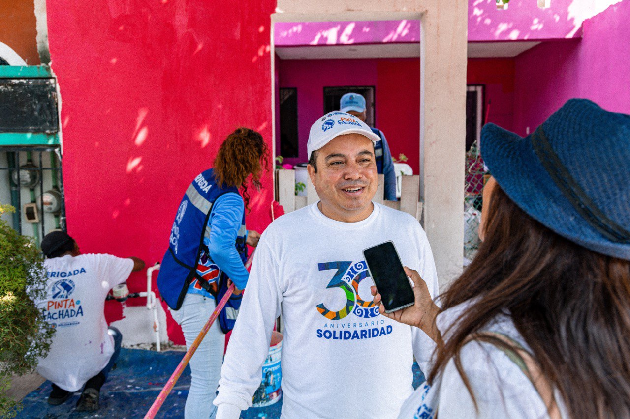 Gobierno municipal continúa renovando colonias de manera integral con “Pinta tu Fachada” – H. Ayuntamiento de Solidaridad