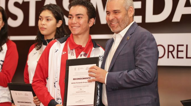 Reconoce Bedolla a medallistas de Nacionales Conade 2023