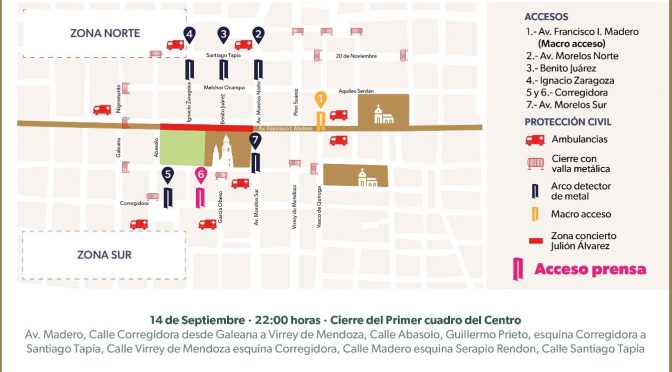 Estos son los siete puntos de acceso al Centro, por fiestas patrias