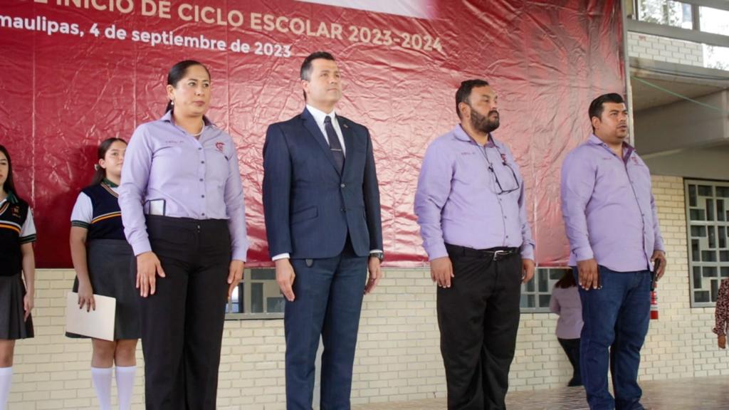 Participa Gobierno de Reynosa en inicio de Ciclo Escolar 2023-2024 del CETIS 71 – Administración Municipal Reynosa 2021-2024