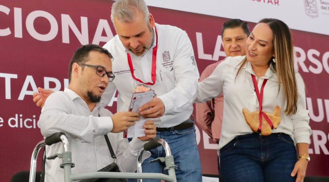 Reciben pensión más de 46 mil michoacanos con discapacidad