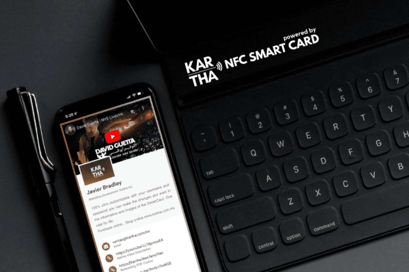 Las tarjetas de presentación inteligentes de Kartha son la manera más sencilla de hacer networking