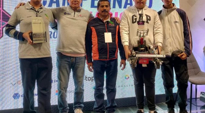 Estudiantes del Cecytem se coronan campeones en torneo internacional de robótica