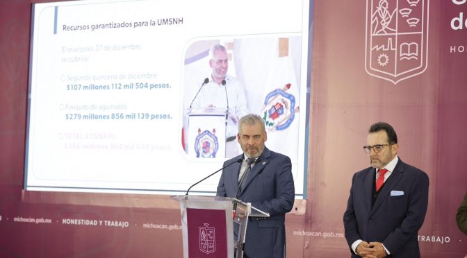 Más de 4 mil 661 mdp para hospitales del IMSS en Michoacán: Bedolla
