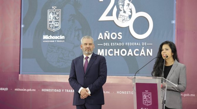 Anuncian festejos por los 200 años de Michoacán como estado federal
