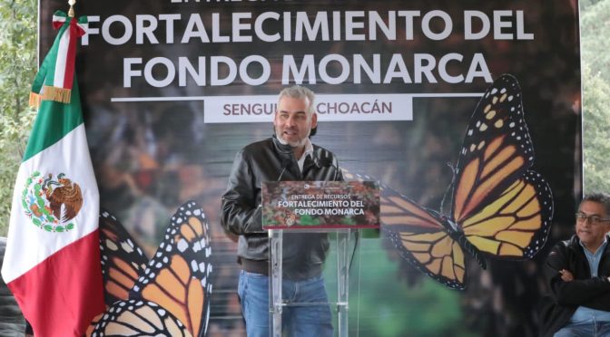 Entrega Bedolla un mdd para el Fondo Monarca
