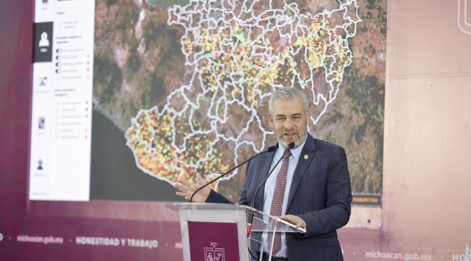 Con reforestación y vigilancia satelital habrá mayor flujo de agua al lago de Cuitzeo: Bedolla