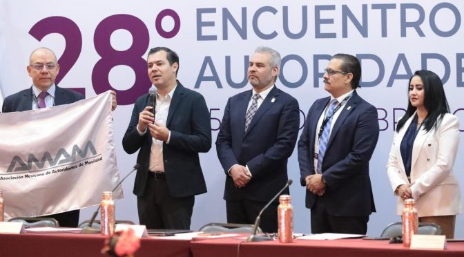 Encabeza Bedolla 28 Encuentro de la Asociación Mexicana de Autoridades de la Movilidad