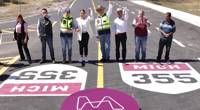 Mejora Bedolla infraestructura carretera; inaugura tramo Venustiano Carranza-Villamar