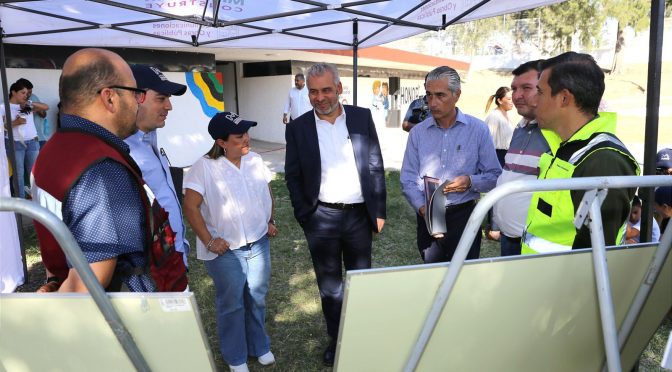 Supervisa Bedolla obras en primaria Casa Hogar Vivan los Niños