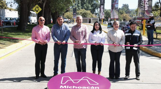 Uruapan se fortalece con infraestructura; inaugura Bedolla avenida San Francisco